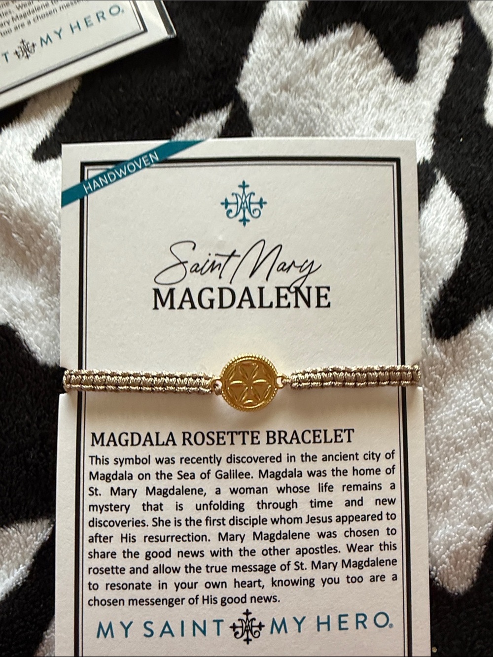 My Saint My hero Magdala Rosette Bracelet - Gold. Brand new never worn